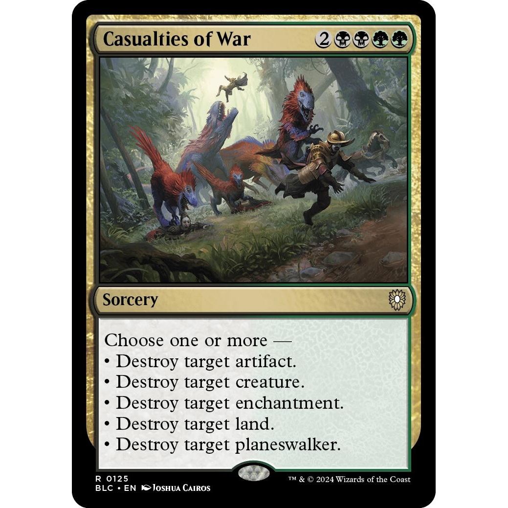Image for Casualties of War (125) (BLC) - Magic: The Gathering