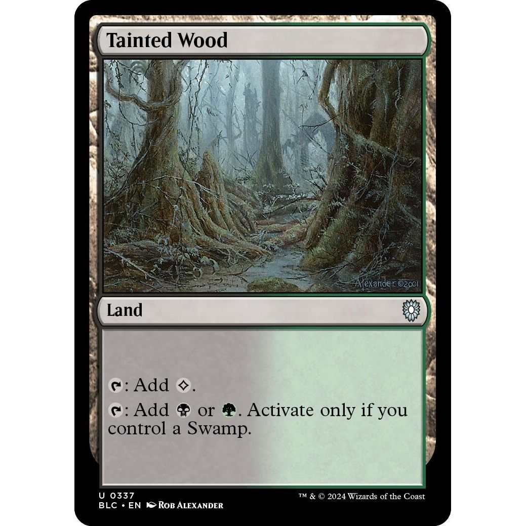 Image for Tainted Wood (337) (BLC) - Magic: The Gathering