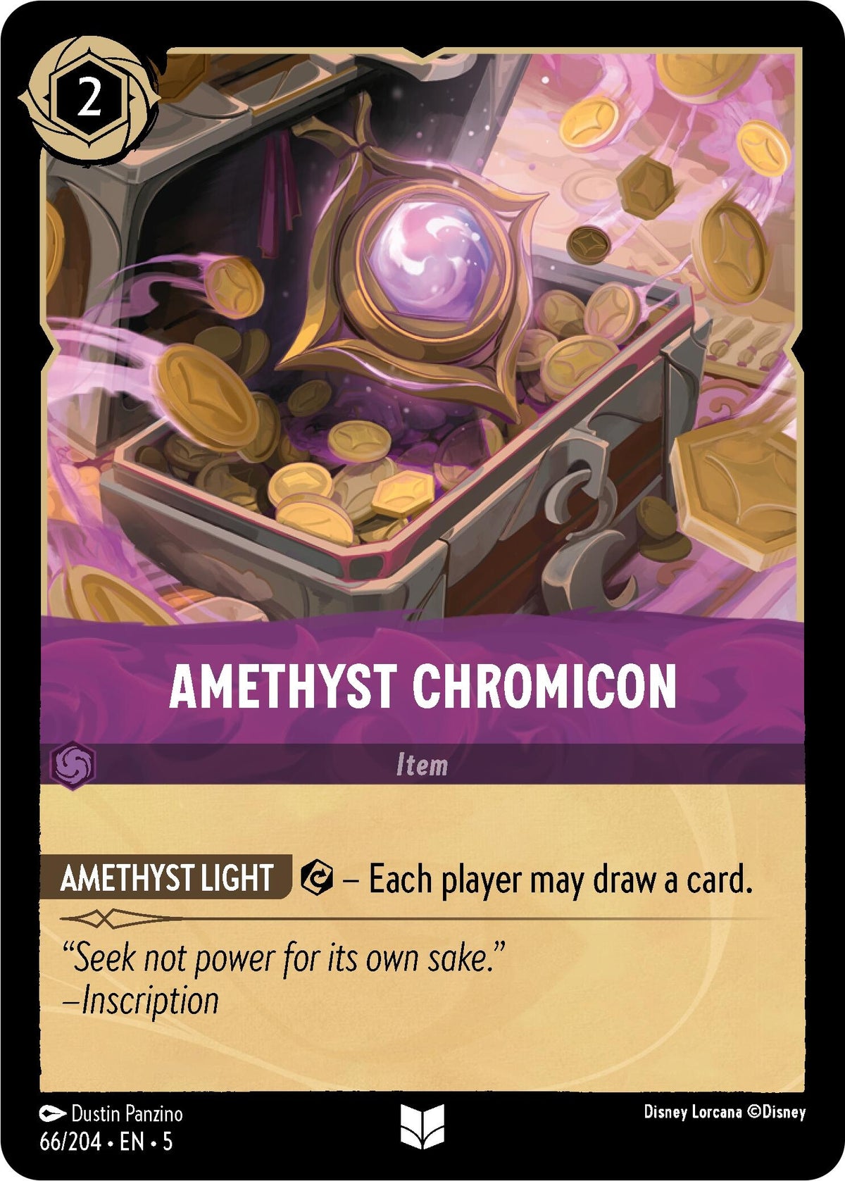 Image for Amethyst Chromicon (66/204) (5) - Disney Lorcana