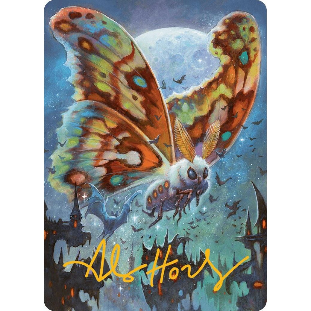 Image for Luminous Broodmoth Art Card (Gold-Stamped Signature) (48) (ASBLB) - Magic: The Gathering
