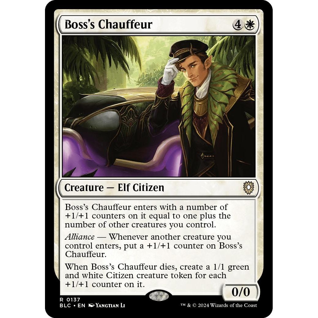 Image for Boss's Chauffeur (137) (BLC) - Magic: The Gathering