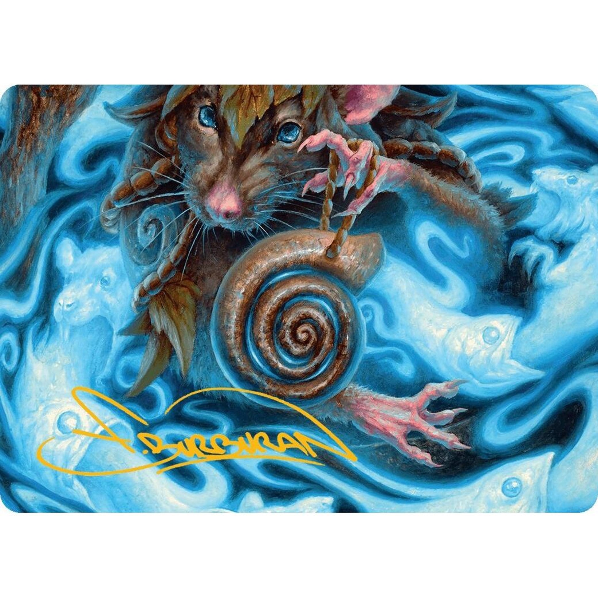 Image for Mind Spiral Art Card (Gold-Stamped Signature) (8) (ASBLB) - Magic: The Gathering