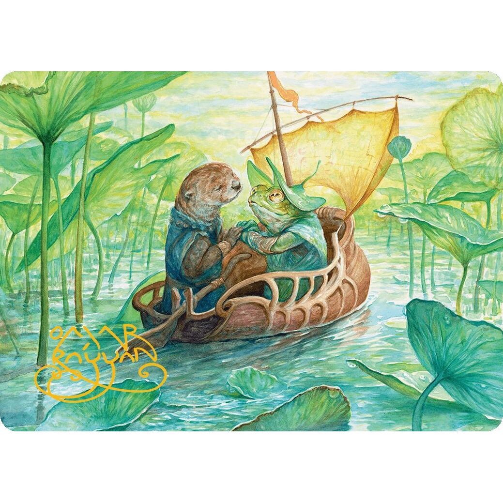 Image for Run Away Together Art Card (Gold-Stamped Signature) (11) (ASBLB) - Magic: The Gathering