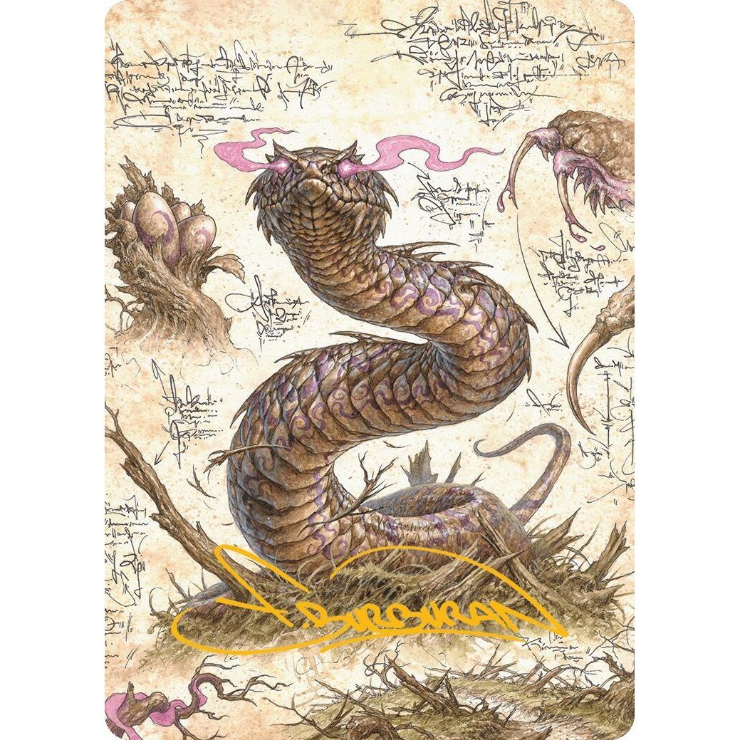 Image for Rottenmouth Viper Art Card (Gold-Stamped Signature) (36) (ASBLB) - Magic: The Gathering