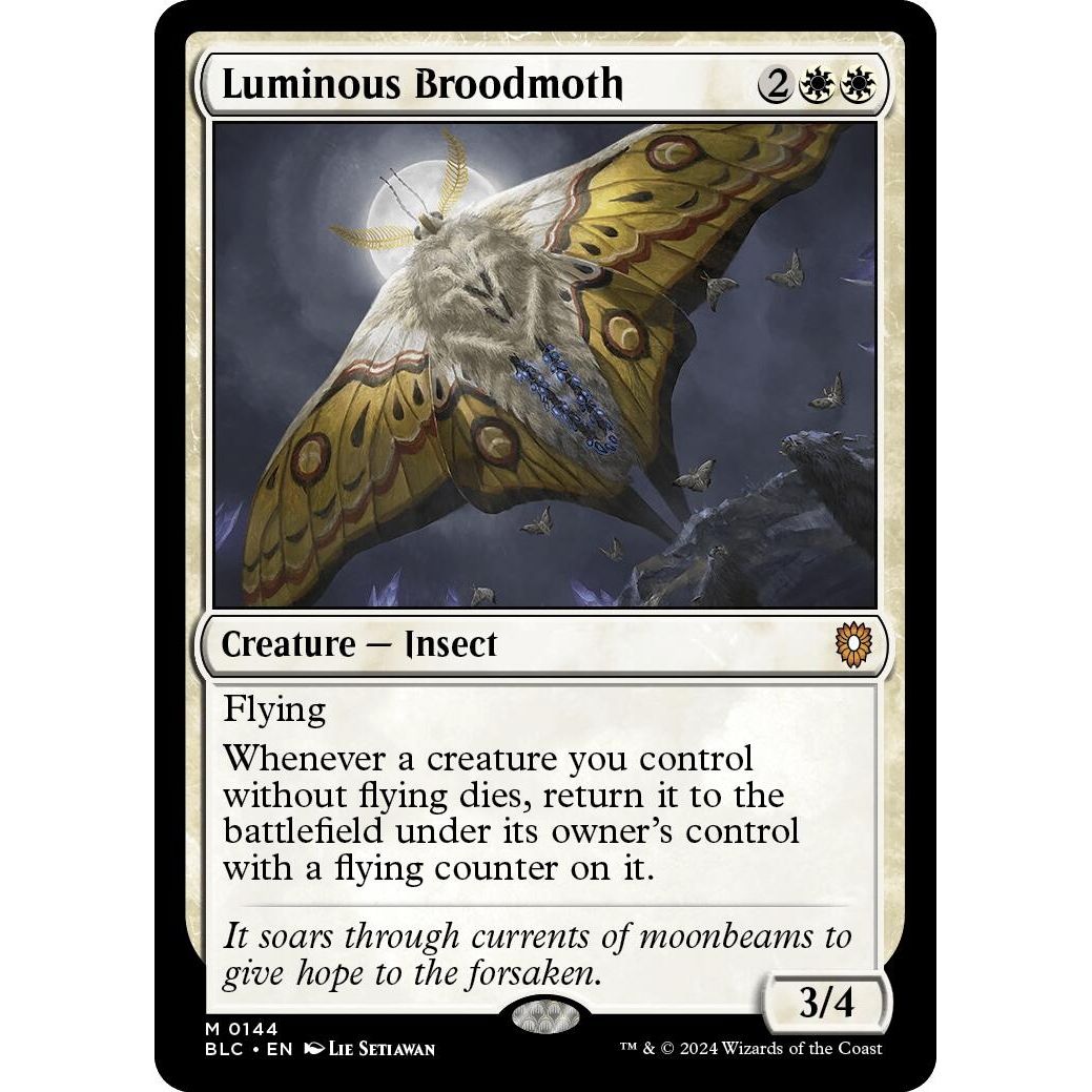 Image for Luminous Broodmoth (144) (BLC) - Magic: The Gathering