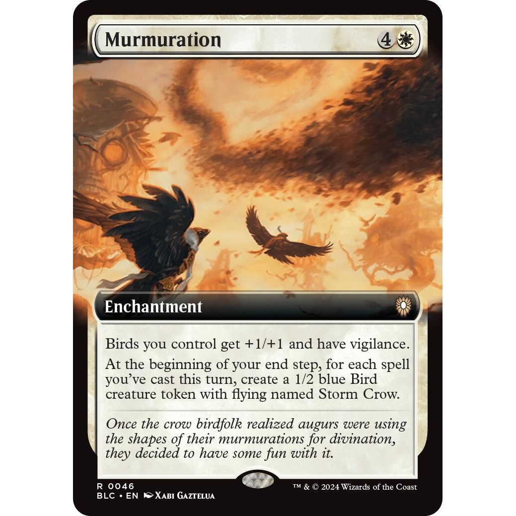Image for Murmuration (Extended Art) (46) (BLC) - Magic: The Gathering