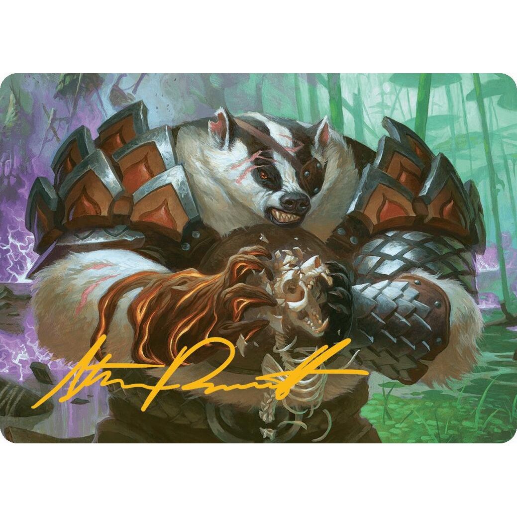 Image for Hugs, Grisly Guardian Art Card (Gold-Stamped Signature) (27) (ASBLB) - Magic: The Gathering