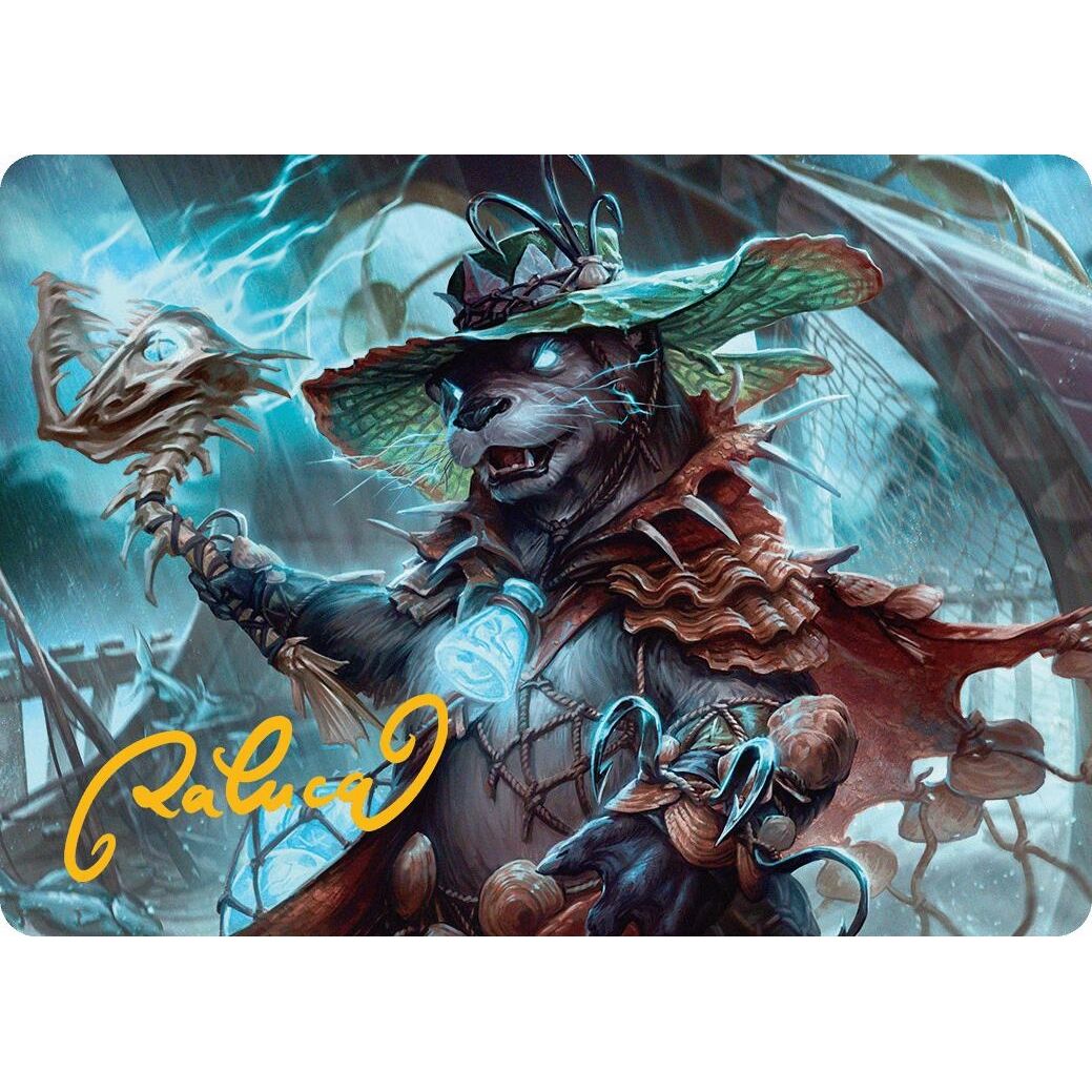 Image for Tempest Angler Art Card (Gold-Stamped Signature) (30) (ASBLB) - Magic: The Gathering