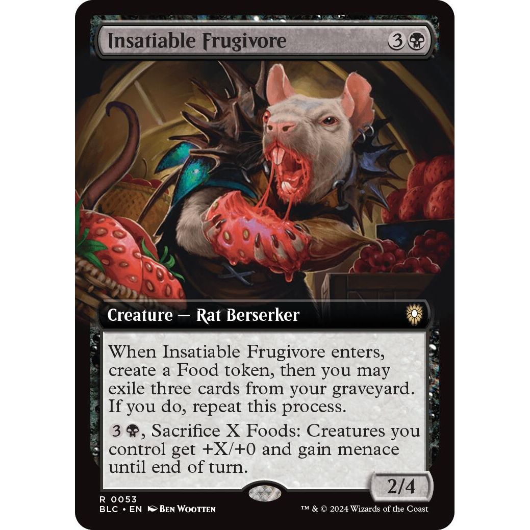 Image for Insatiable Frugivore (Extended Art) (53) (BLC) - Magic: The Gathering