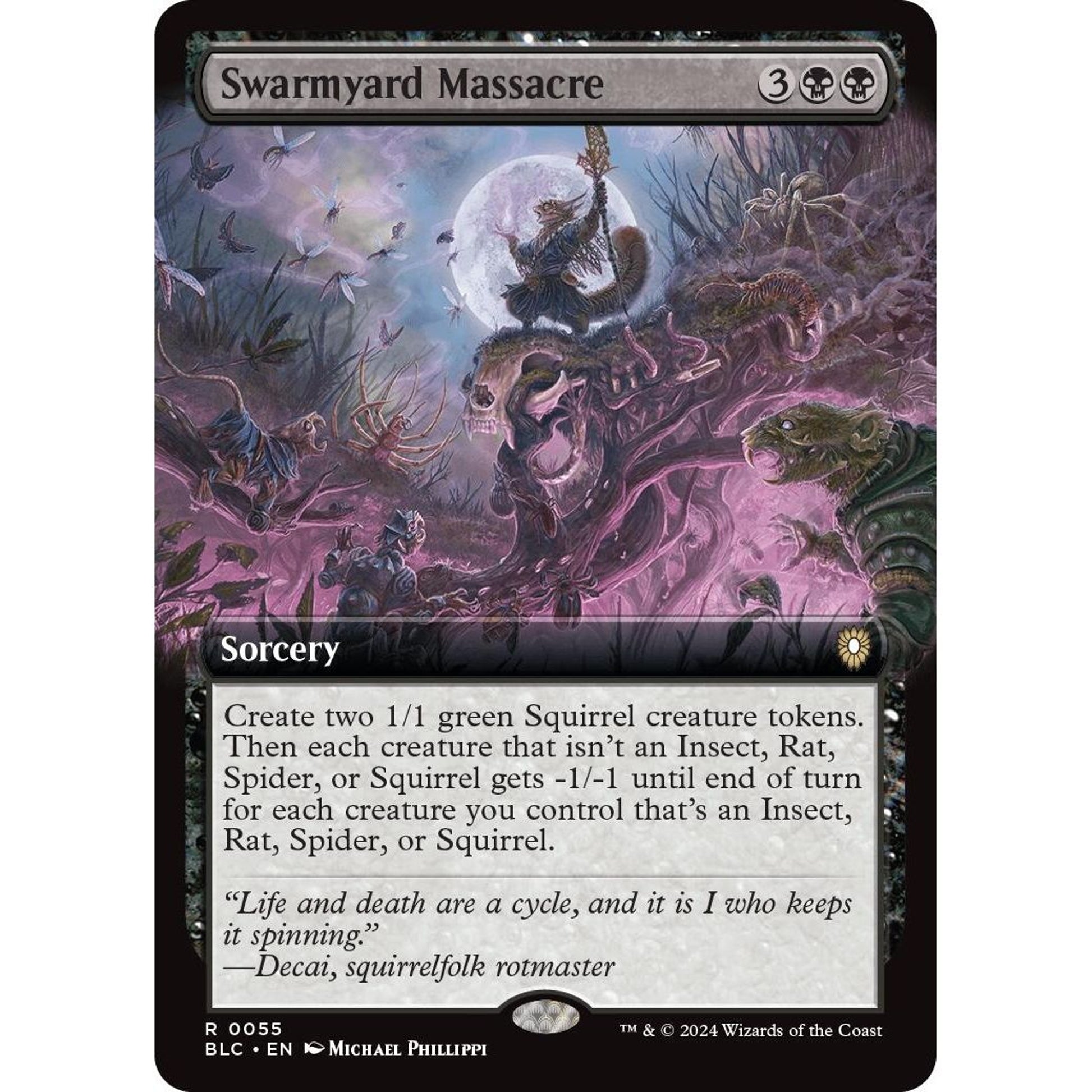 Image for Swarmyard Massacre (Extended Art) (55) (BLC) - Magic: The Gathering