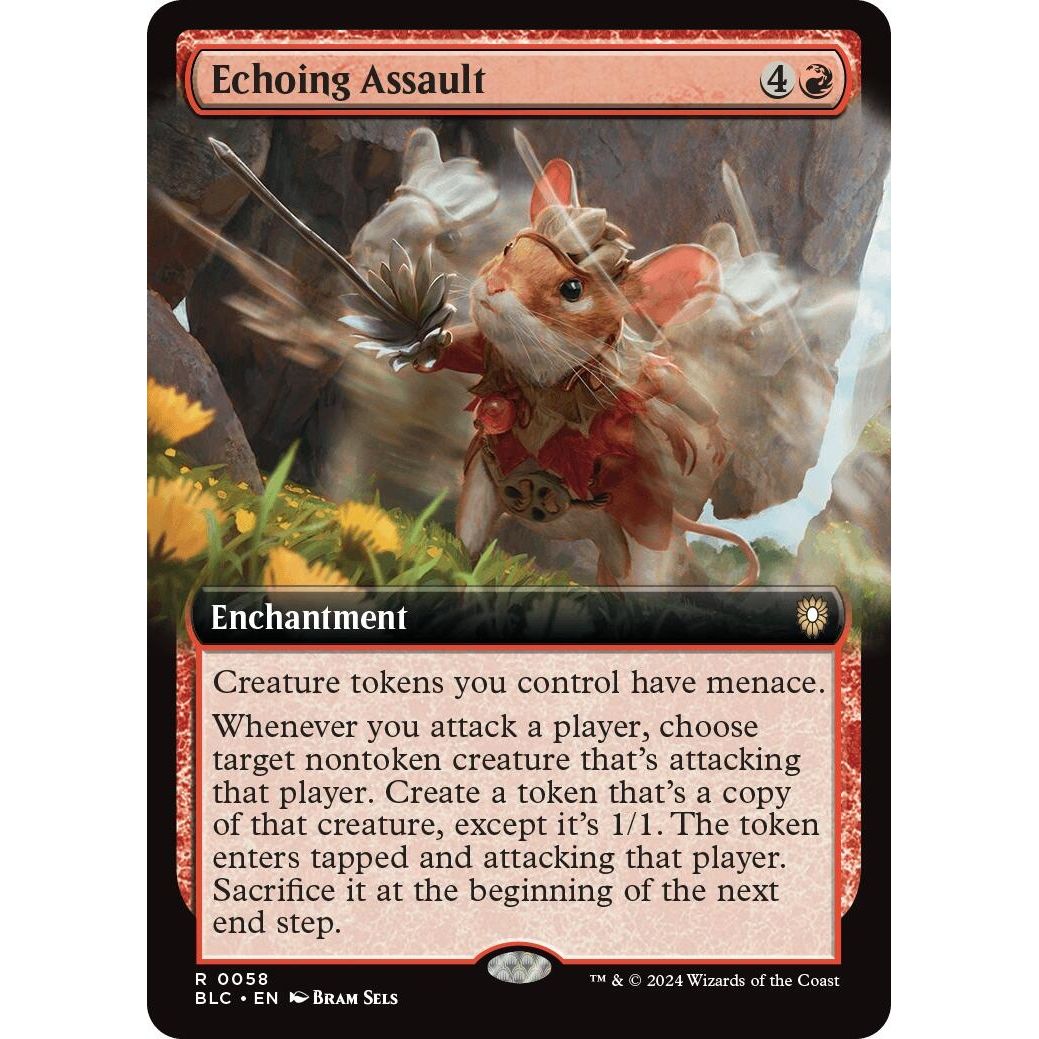 Image for Echoing Assault (Extended Art) (58) (BLC) - Magic: The Gathering