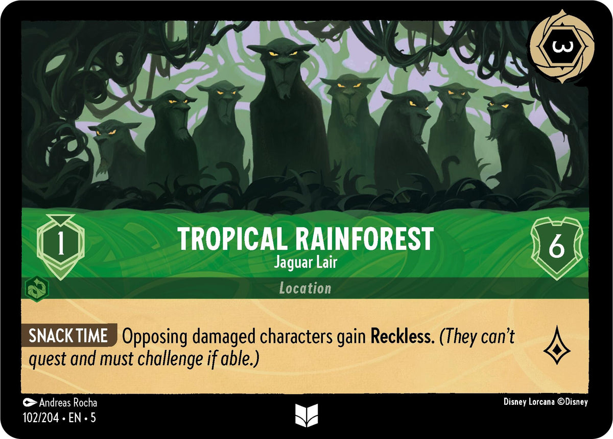 Image for Tropical Rainforest - Jaguar Lair (102/204) (5) - Disney Lorcana