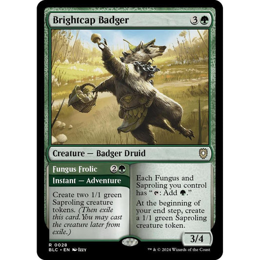 Image for Brightcap Badger (28) (BLC) - Magic: The Gathering