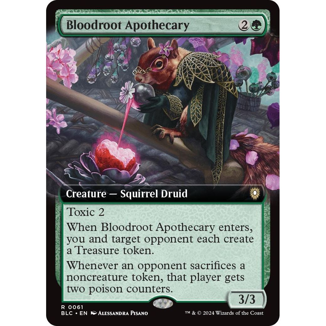 Image for Bloodroot Apothecary (Extended Art) (61) (BLC) - Magic: The Gathering