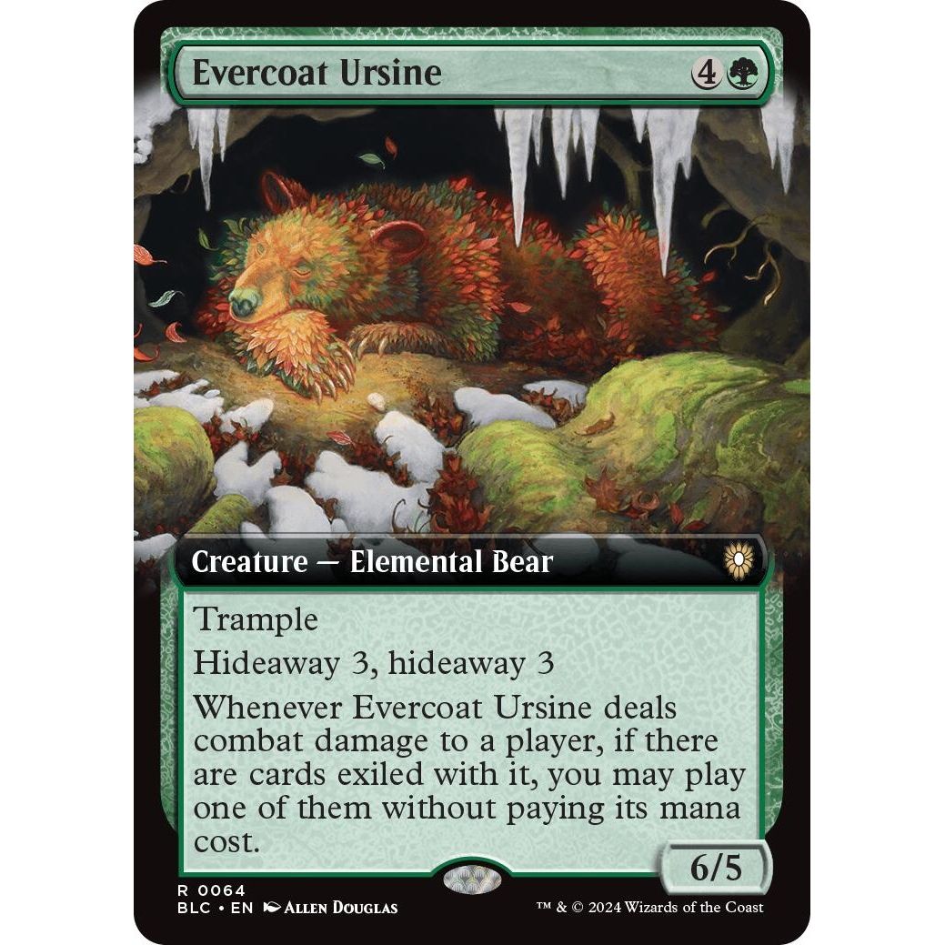 Image for Evercoat Ursine (Extended Art) (64) (BLC) - Magic: The Gathering