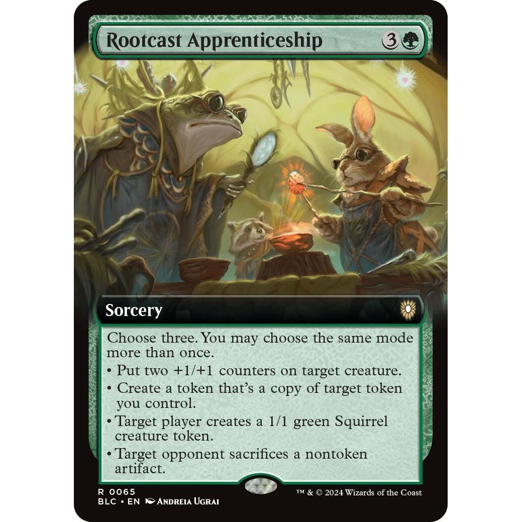 Image for Rootcast Apprenticeship (Extended Art) (65) (BLC) - Magic: The Gathering