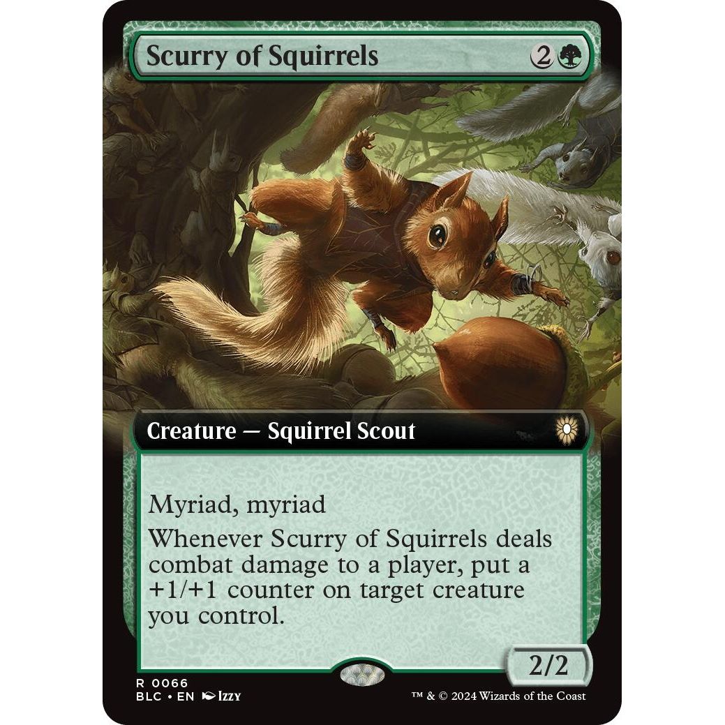 Image for Scurry of Squirrels (Extended Art) (66) (BLC) - Magic: The Gathering