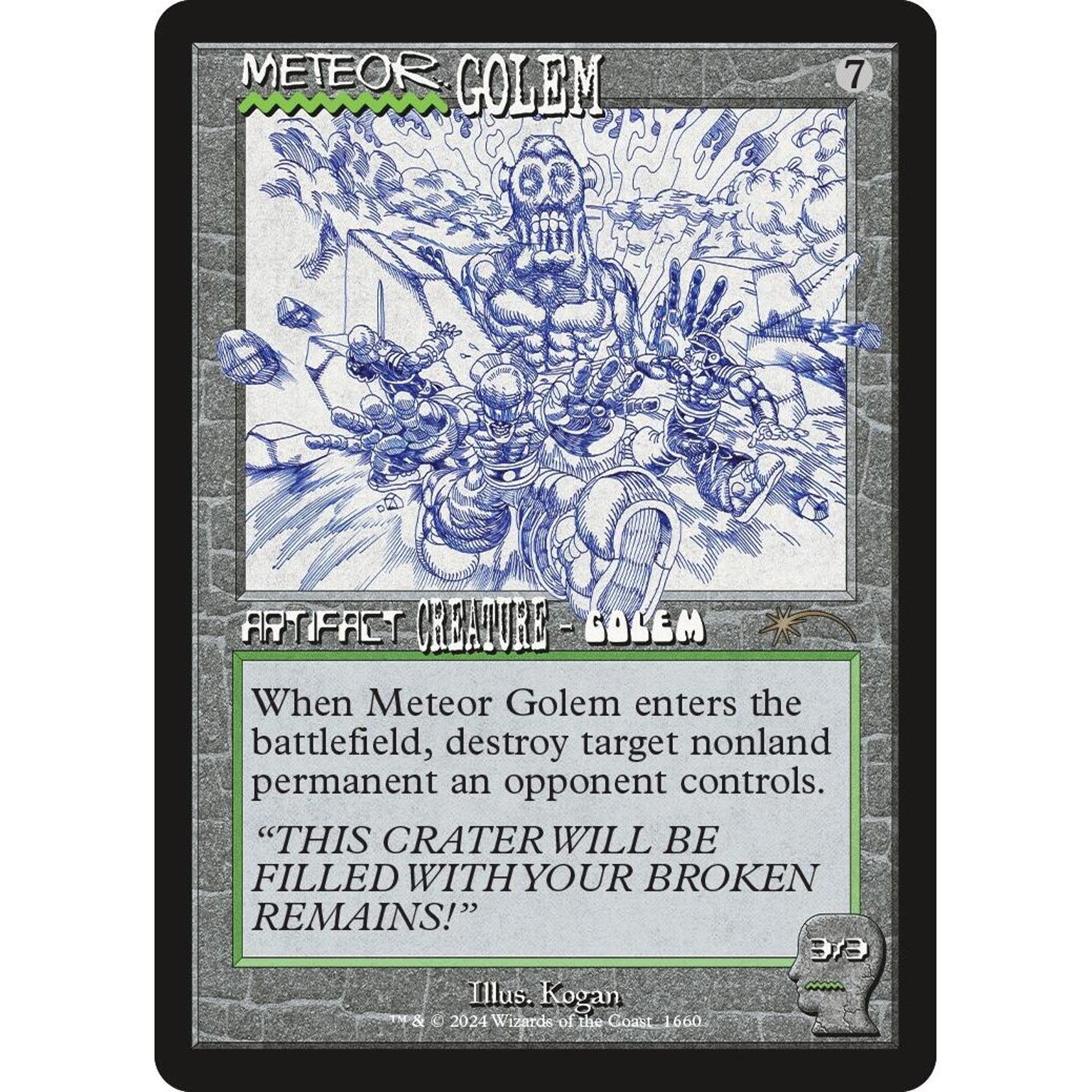 Image for Meteor Golem (1660) (1660) (SLD) - Magic: The Gathering