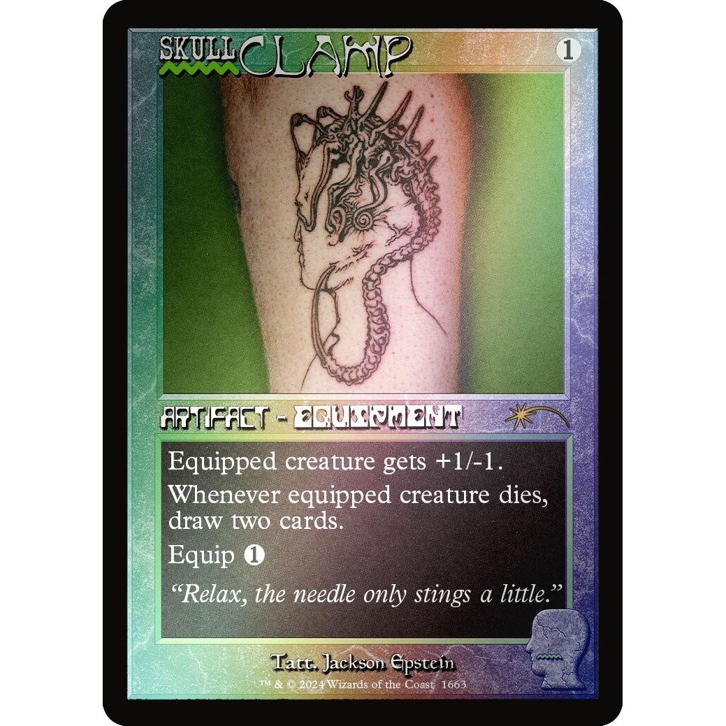 Image for Skullclamp (Rainbow Foil) (1663) (SLD) - Magic: The Gathering