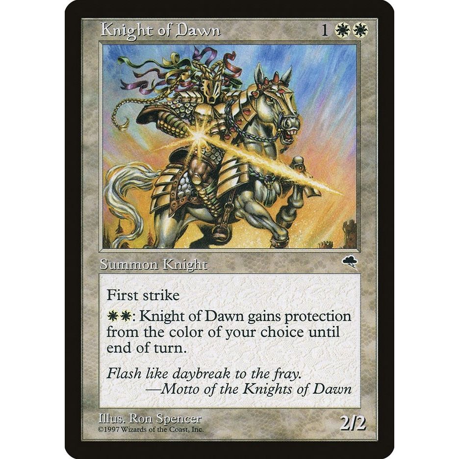 Image for Knight of Dawn (26) (TMP) - Magic: The Gathering