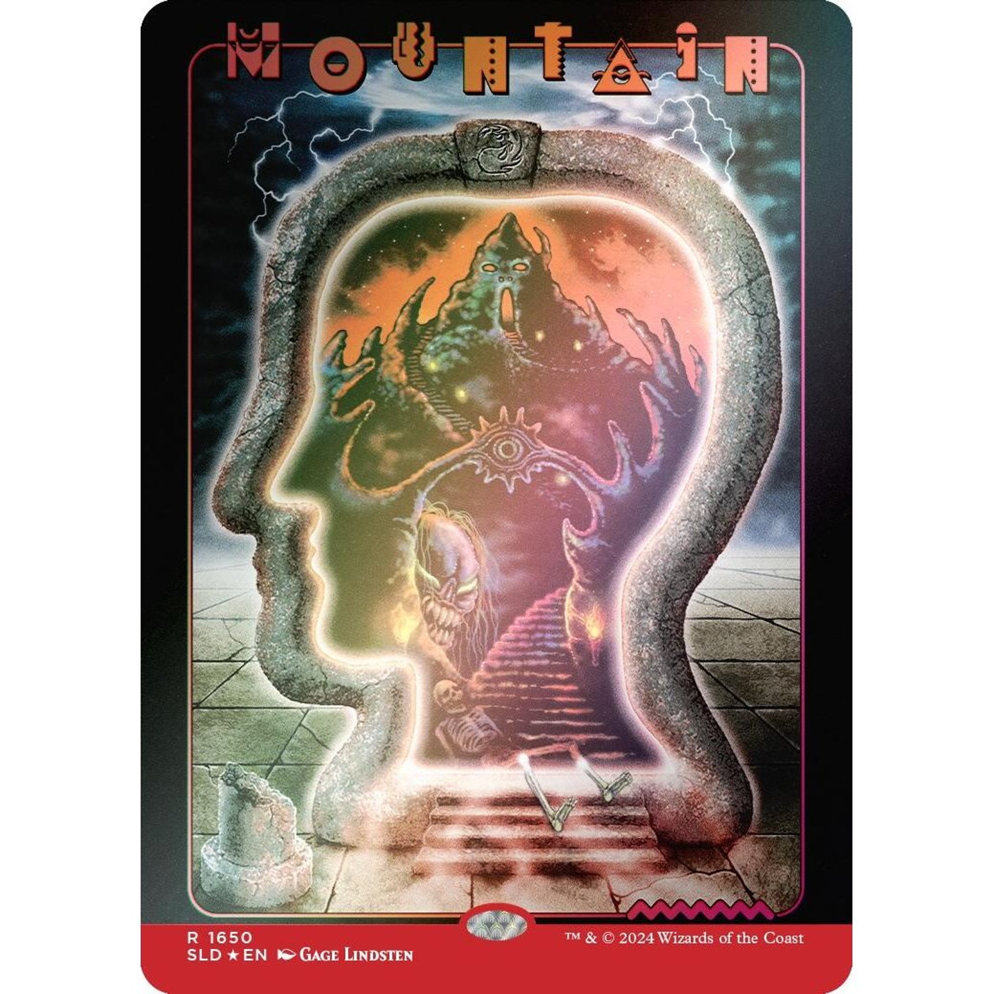 Image for Mountain (1650) (Rainbow Foil) (1650) (SLD) - Magic: The Gathering