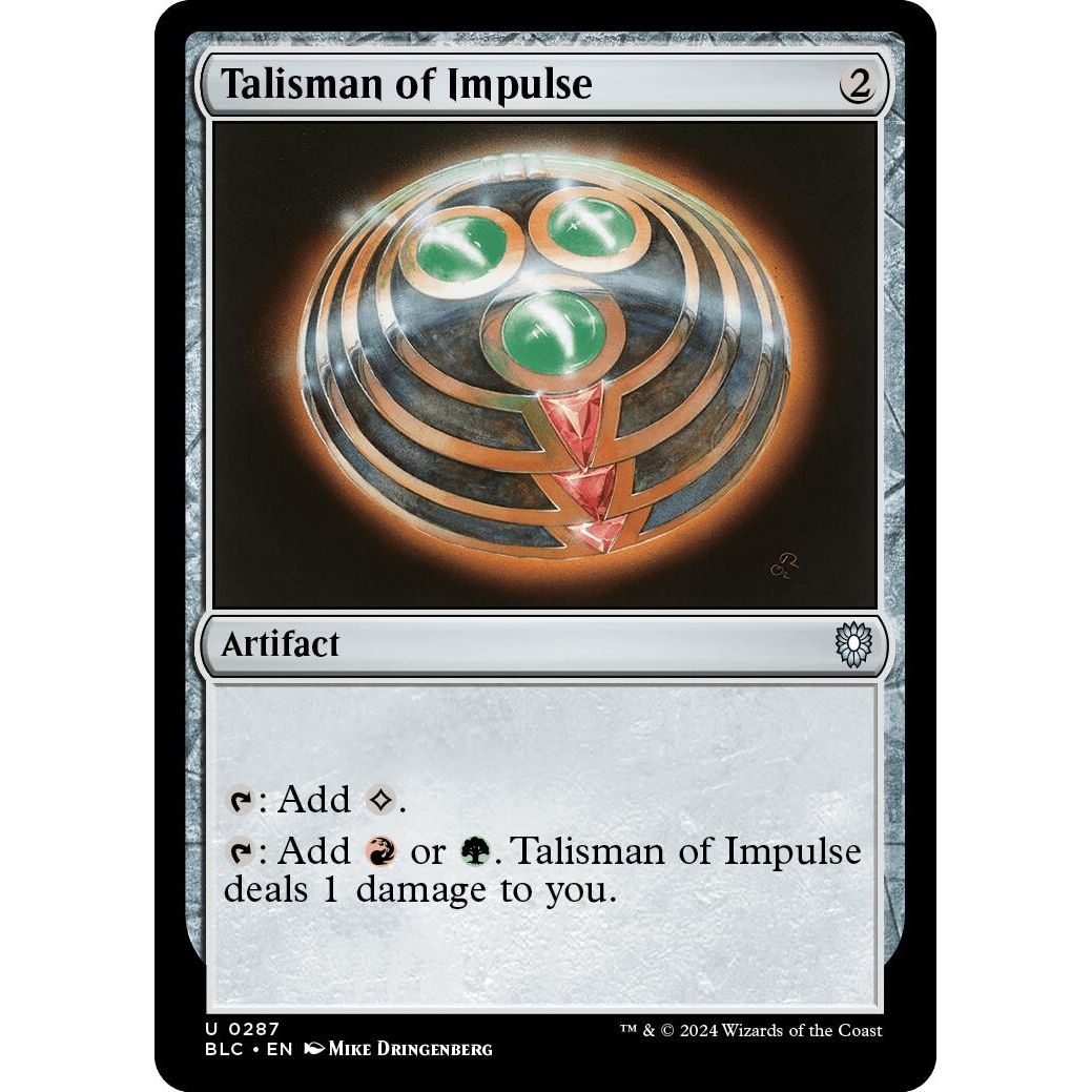 Image for Talisman of Impulse (287) (BLC) - Magic: The Gathering
