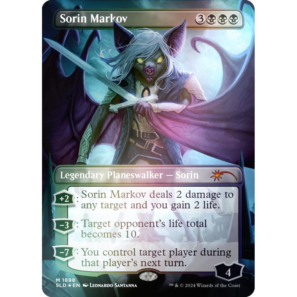 Image for Sorin Markov (Rainbow Foil) (1698) (SLD) - Magic: The Gathering