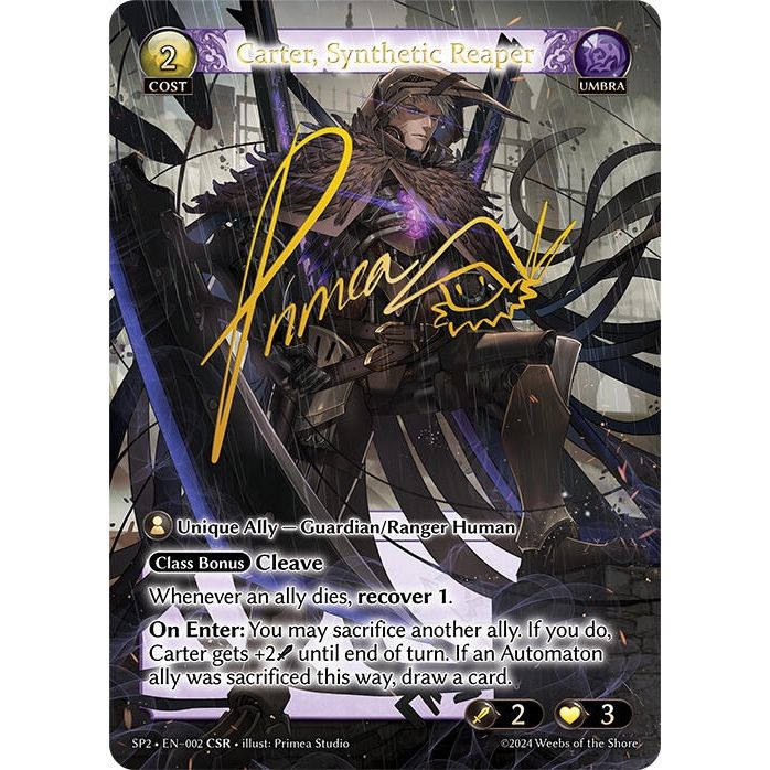 Image for Carter, Synthetic Reaper (CSR) (002) (SP2) - Grand Archive TCG