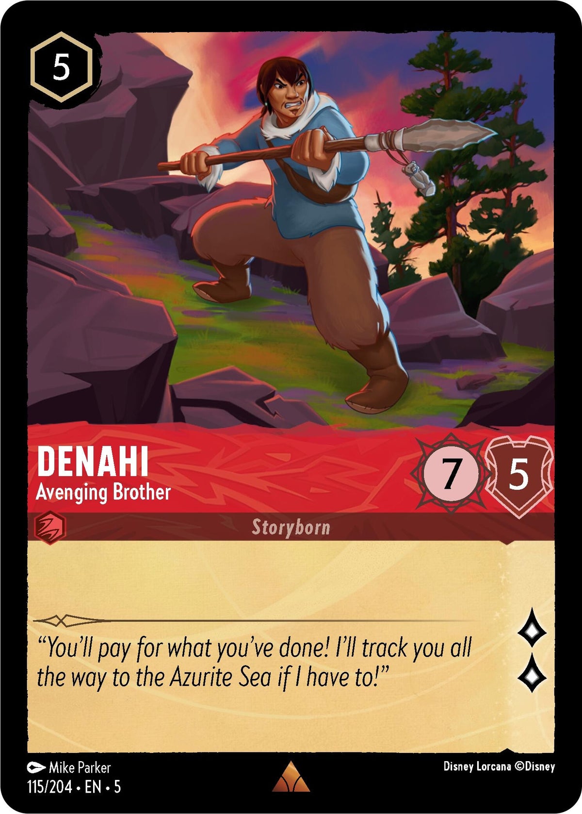 Image for Denahi - Avenging Brother (115/204) (5) - Disney Lorcana