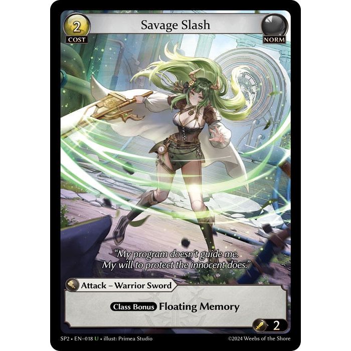 Image for Savage Slash (018) (SP2) - Grand Archive TCG