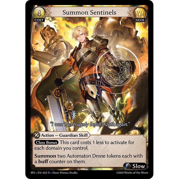 Image for Summon Sentinels (023) (SP2) - Grand Archive TCG