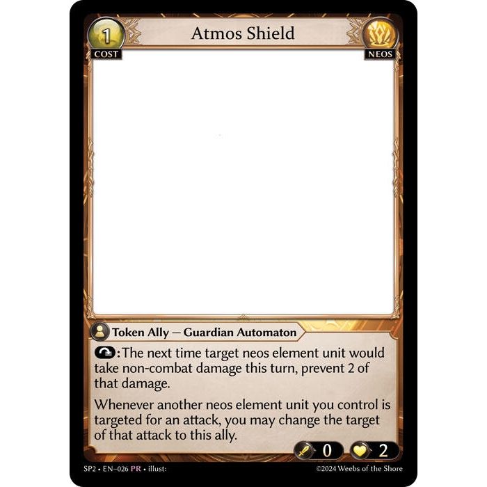 Image for Atmos Shield (026) (SP2) - Grand Archive TCG