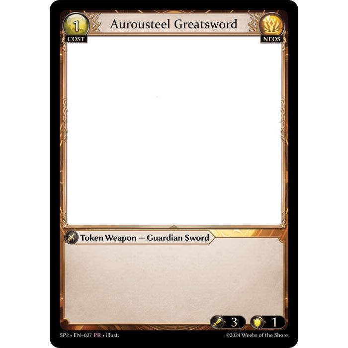 Image for Aurousteel Greatsword (027) (SP2) - Grand Archive TCG