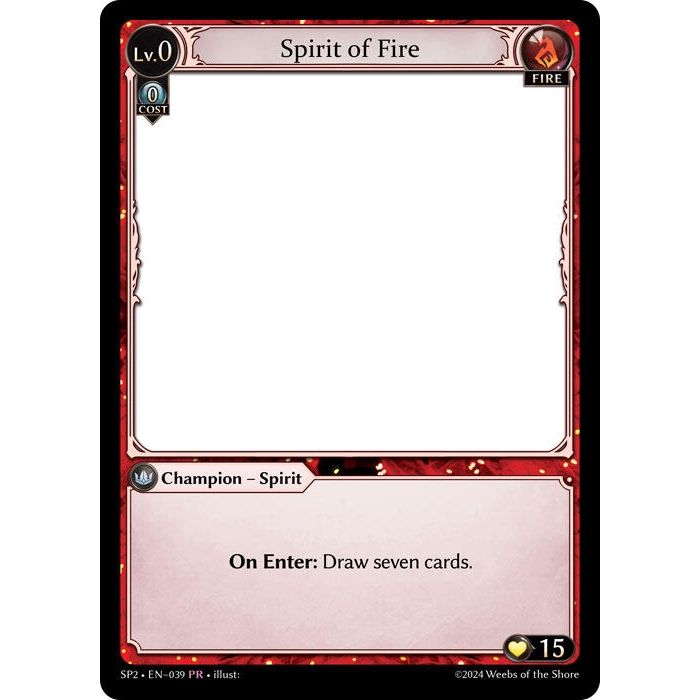 Image for Spirit of Fire (039) (SP2) - Grand Archive TCG