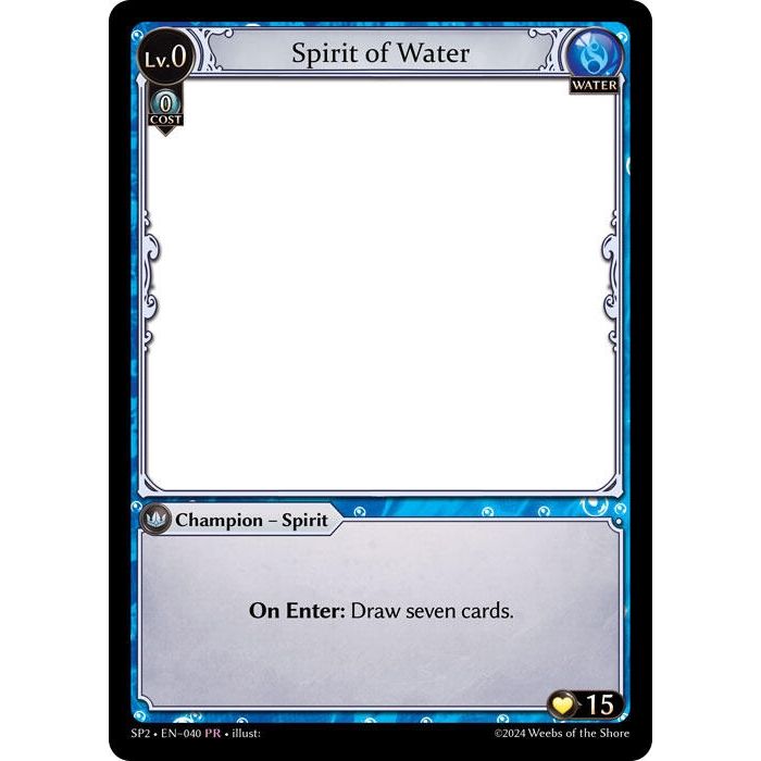 Image for Spirit of Water (040) (SP2) - Grand Archive TCG
