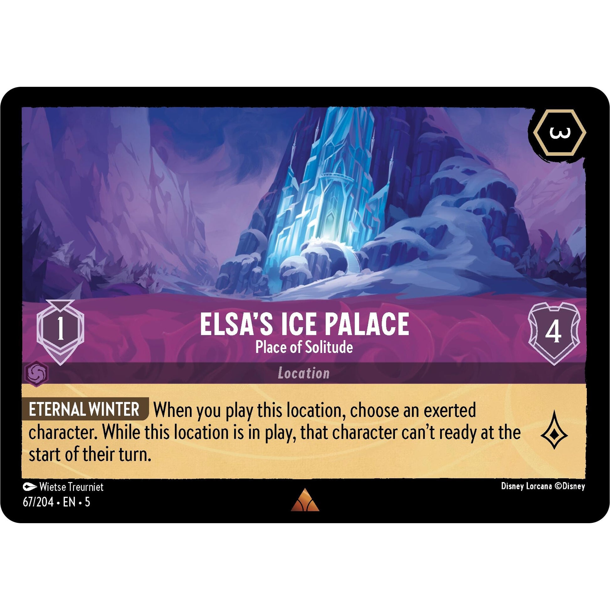 Image for Elsa's Ice Palace - Place of Solitude (67/204) (5) - Disney Lorcana
