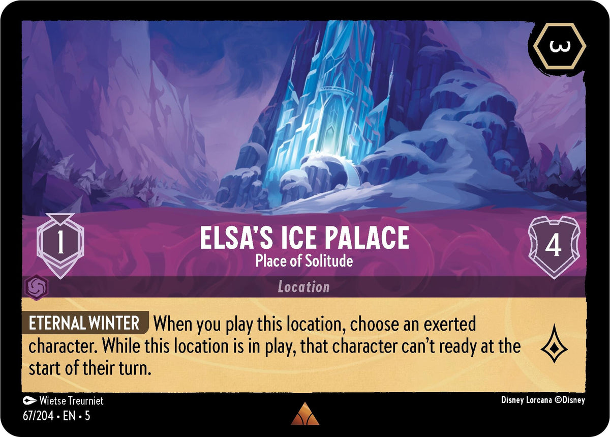Image for Elsa's Ice Palace - Place of Solitude (67/204) (5) - Disney Lorcana