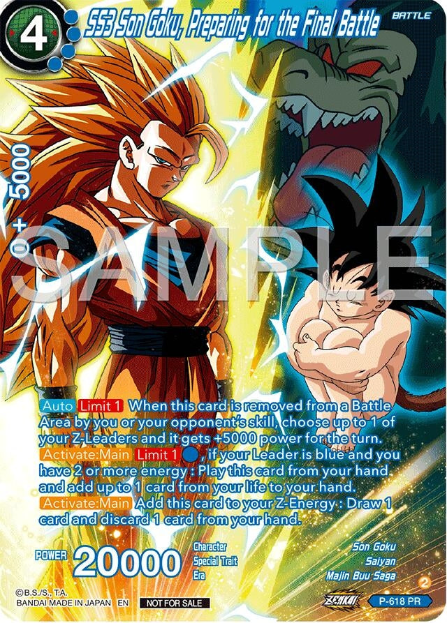 Image for SS3 Son Goku, Preparing for the Final Battle (Full Art) (Deluxe Pack 2024 Vol.2) (P-618) (PR) - Dragon Ball Super: Masters