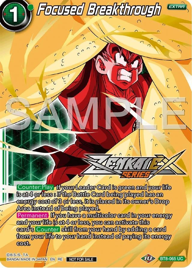 Image for Focused Breakthrough (Event Pack 15) (BT8-065) (PR) - Dragon Ball Super: Masters