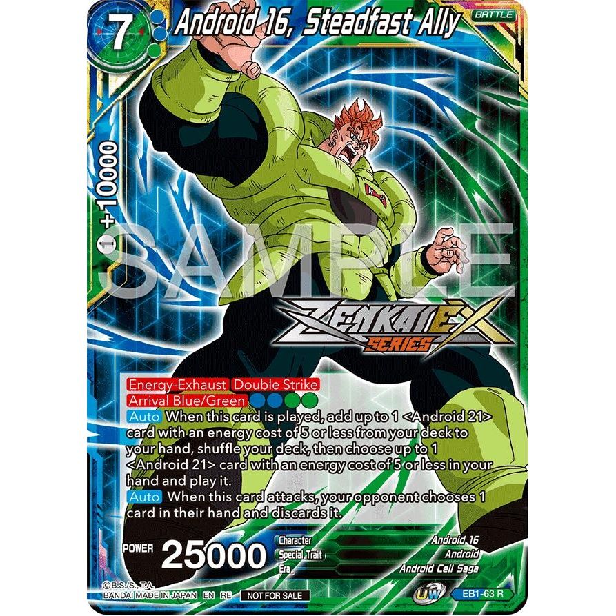 Image for Android 16, Steadfast Ally (Event Pack 15) (EB1-63) (PR) - Dragon Ball Super: Masters