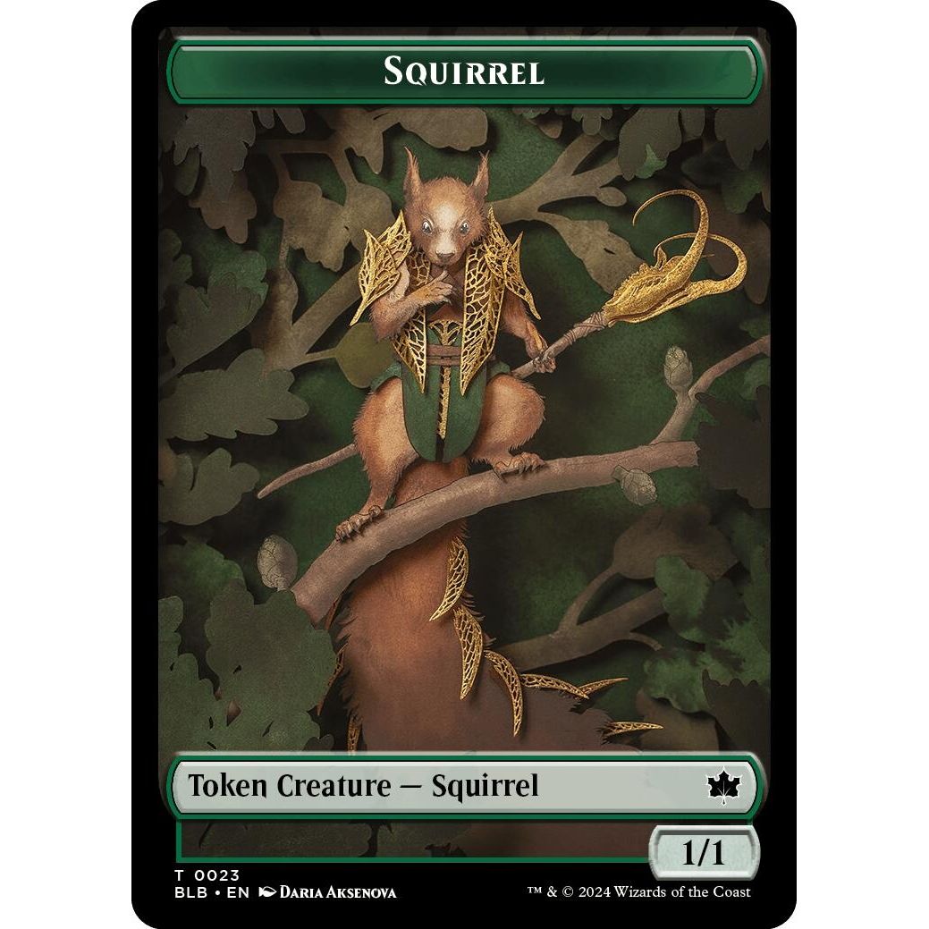 Image for Squirrel // Food Double-Sided Token (23 // 27) (BLB) - Magic: The Gathering