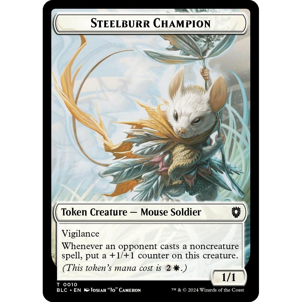 Image for Steelburr Champion // Squid Double-Sided Token (10 // 17) (BLC) - Magic: The Gathering