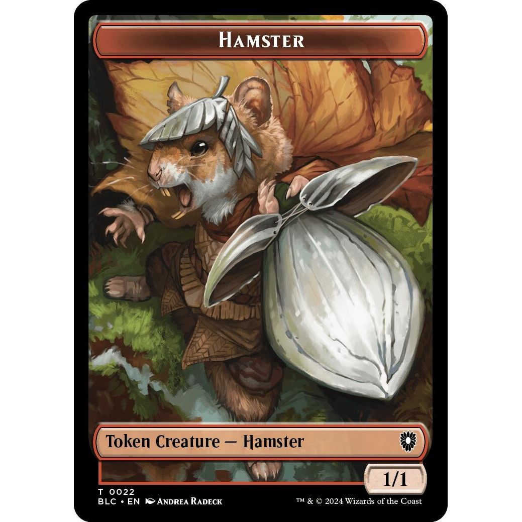 Image for Hamster // Beast (0024) Double-Sided Token (22 // 24) (BLC) - Magic: The Gathering
