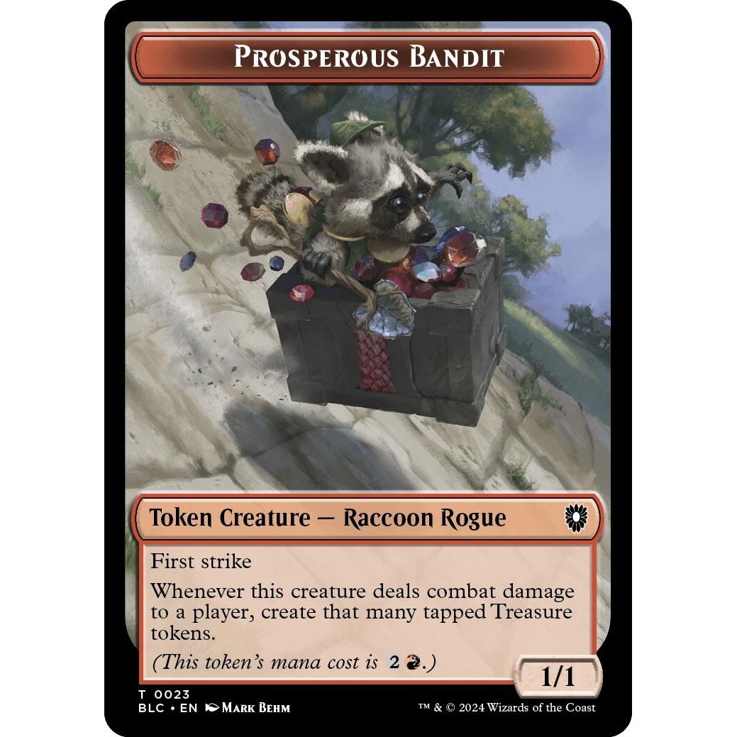 Image for Prosperous Bandit // Treasure Double-Sided Token (23 // 29) (BLC) - Magic: The Gathering