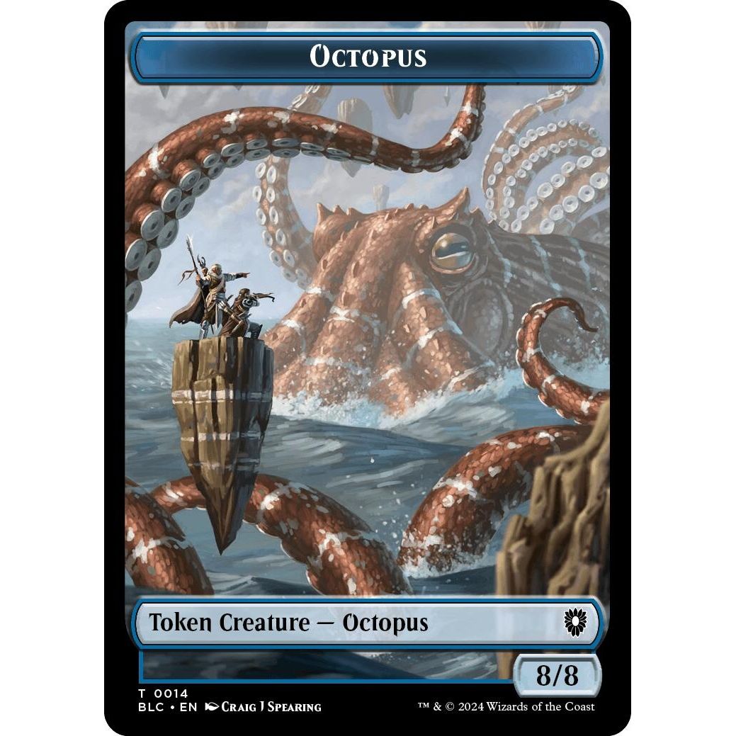 Image for Octopus // Rabbit Double-Sided Token (14 // 3) (BLC) - Magic: The Gathering