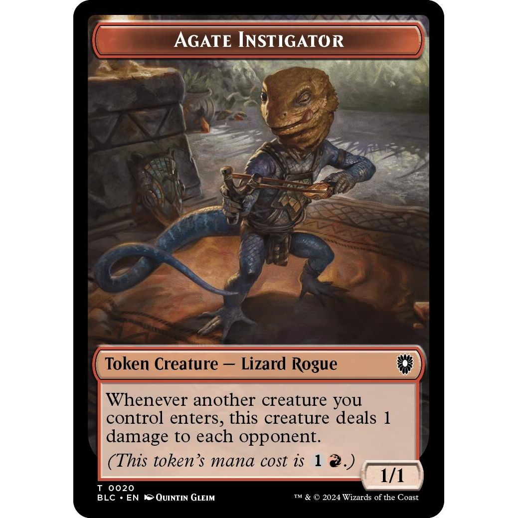 Image for Agate Instigator // Rabbit Double-Sided Token (20 // 3) (BLC) - Magic: The Gathering