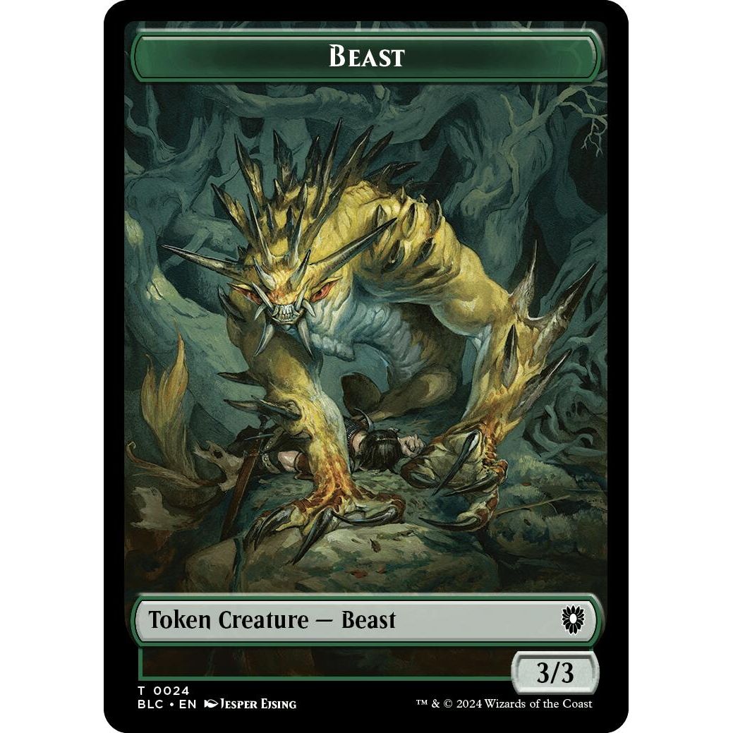 Image for Beast (0024) // Treasure Double-Sided Token (24 // 29) (BLC) - Magic: The Gathering