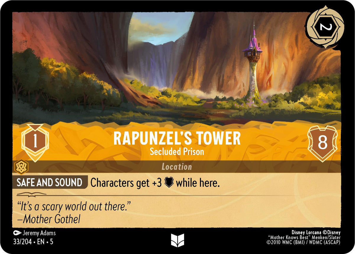 Image for Rapunzel's Tower - Secluded Prison (33/204) (5) - Disney Lorcana