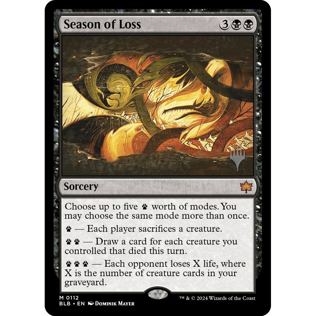 Image for Season of Loss (112) (PPBLB) - Magic: The Gathering