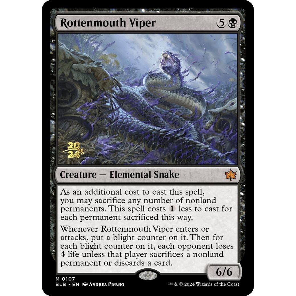 Image for Rottenmouth Viper (107) (PRE) - Magic: The Gathering